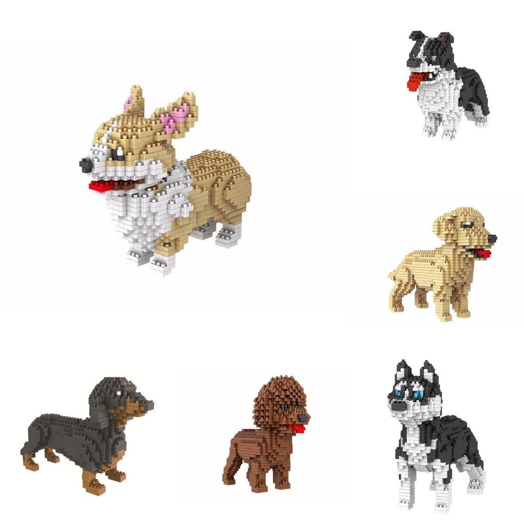 Poodle Poodle Or Dog Figure To Assemble With Nanoblocks Pieces Toys Children