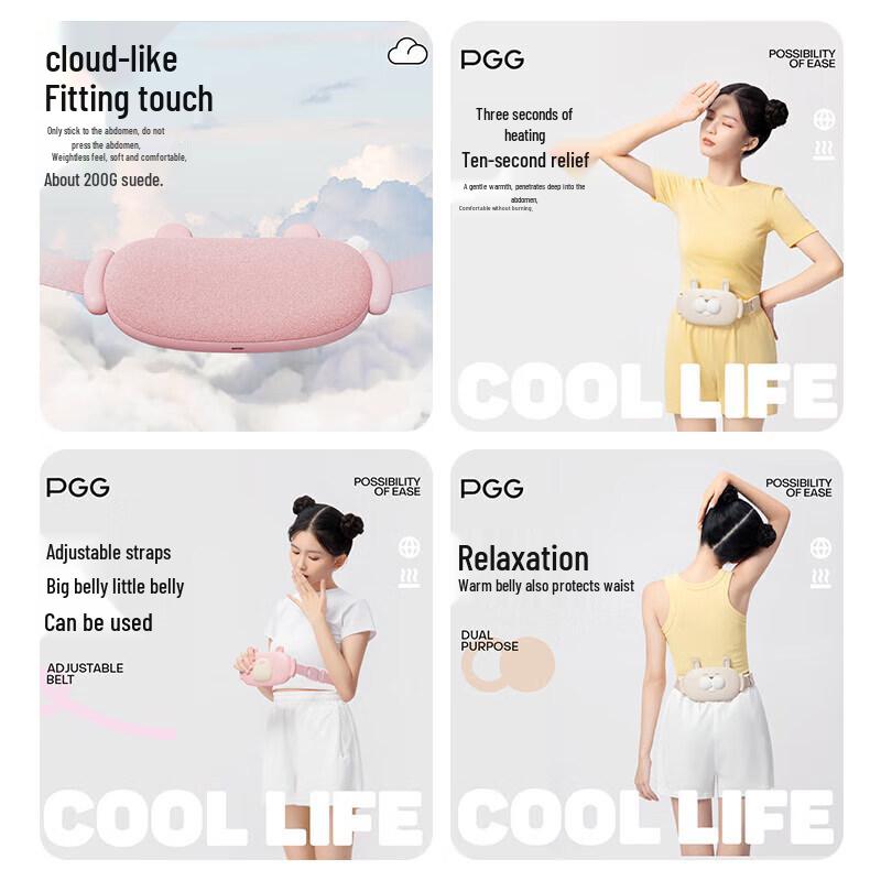 PGG Menstrual Relief Heating Pad & Massage Belt