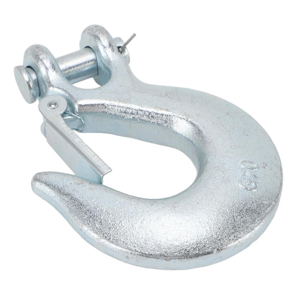 1 2 Inch Safety Chain Hook High Breaking Strength G70 Alloy Steel Heavy Duty for Winch Trailer Transport Vehicle Boat
