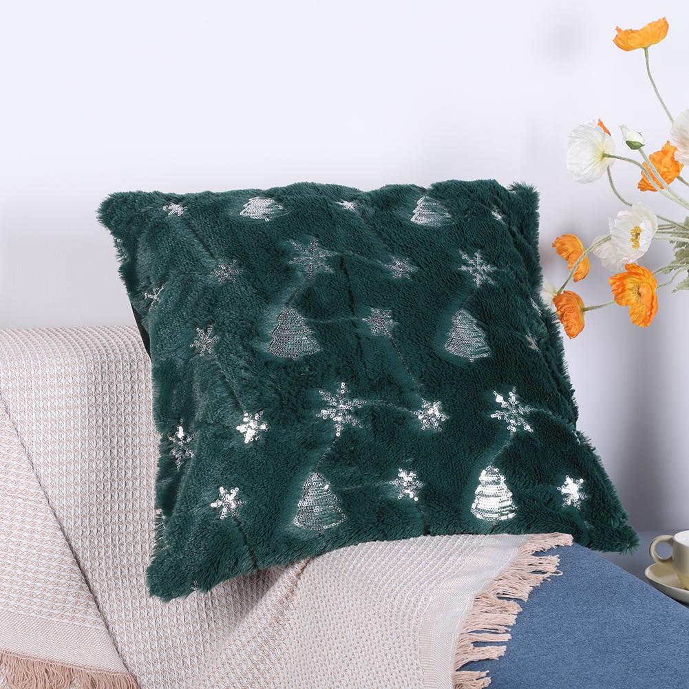 45x45cm Christmas Cushion Covers Decorations 2025 Winter Pillows Cover Decor Sofa Cover Snowflake Cushion Cases Home Decoration