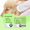 Pet Cleaning Gloves Tear Resistant Nonwoven Fabric Gentle Formula Eliminates Odor Dog Cats Bath Wipes For Home Travel