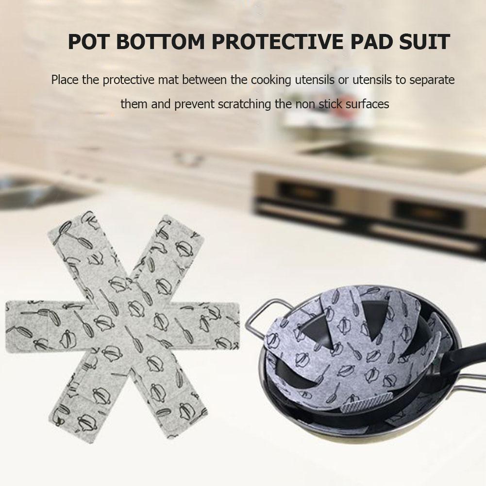 3 Pcs Pot Pan Protector Cookware Protectors Non-stick Protection Pan Separators Pads Separate and Protect Surfaces for Cookware