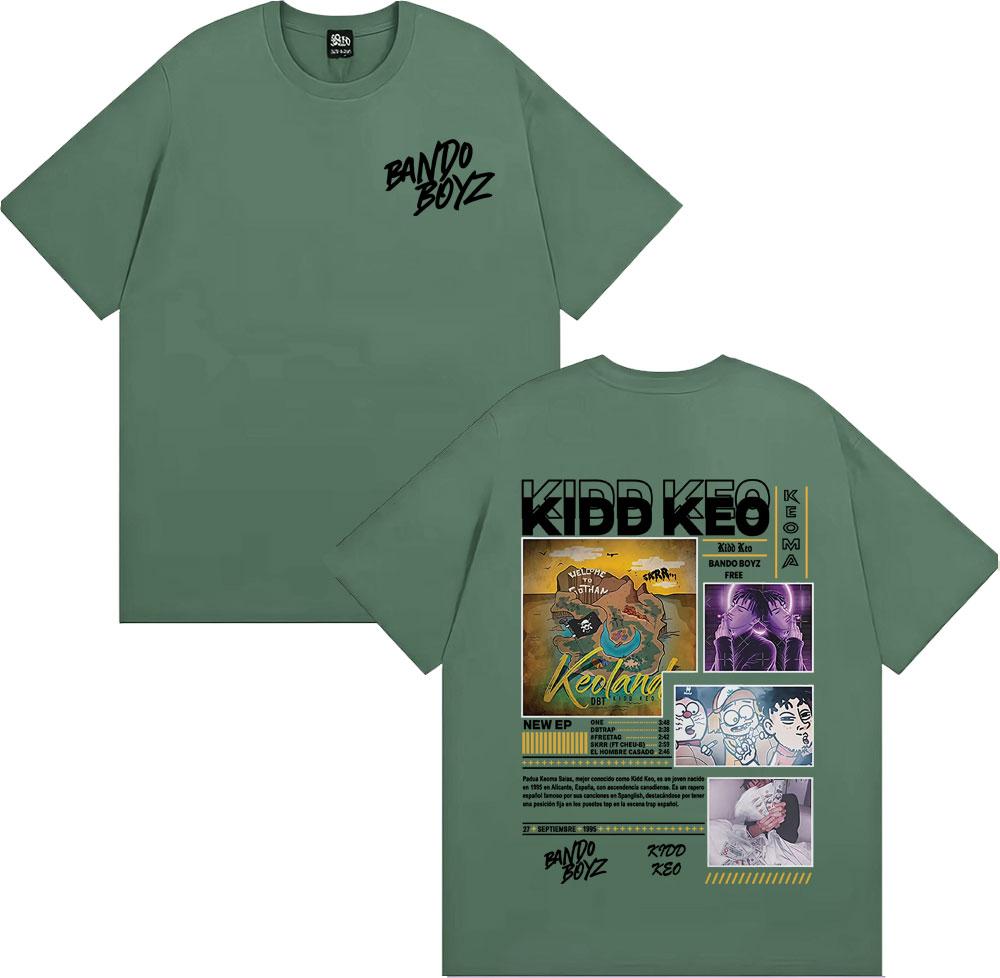 

Rapper Kidd Keo Bando Boyz 2026 World Tour T Shirt Mens Clothing Harajuku Fashion Tshirts Hip Hop Oversized Tshirt Streetwear 3XL