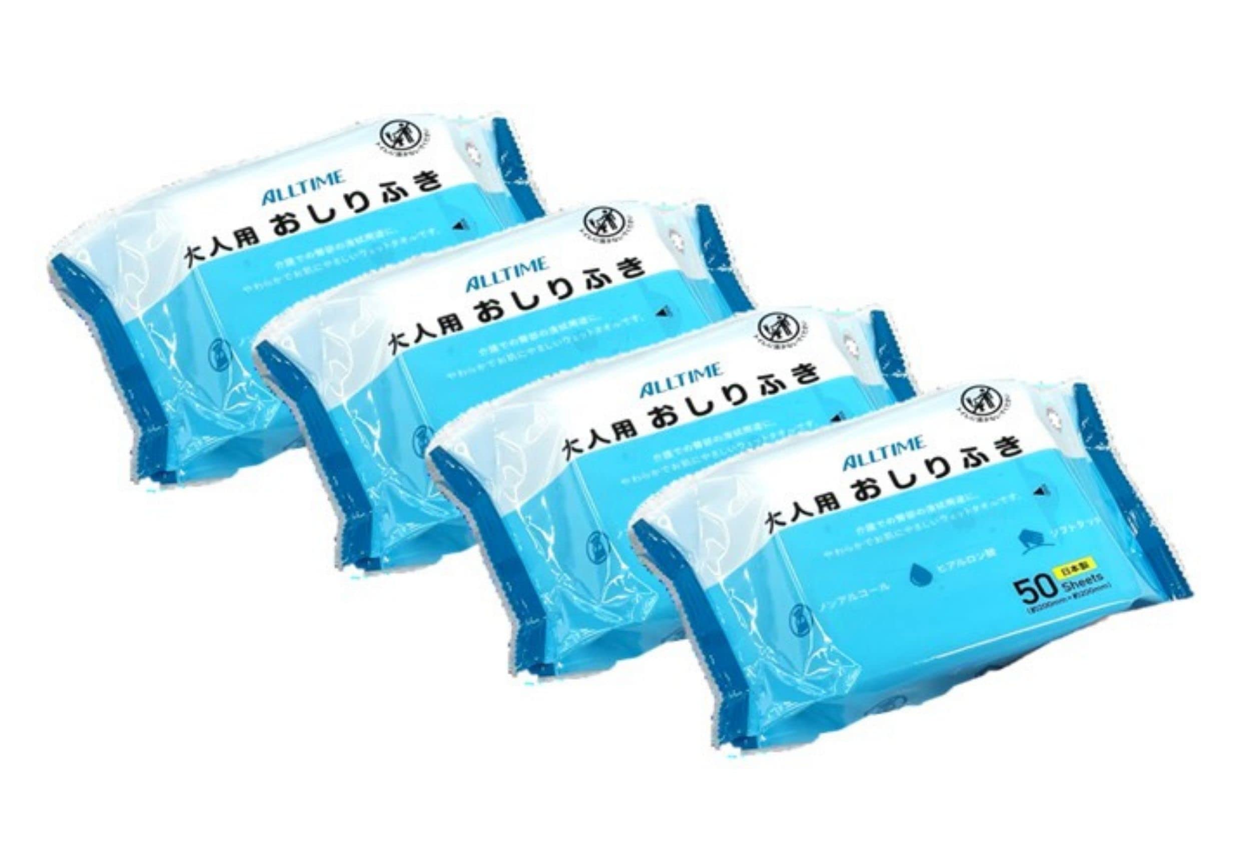 

Tokyo Medical Adult Wet 50 Wipes per Pack of for Professional and Care Made in Large Wipes, (Pack 4), Use, Japan, Thick, (4)