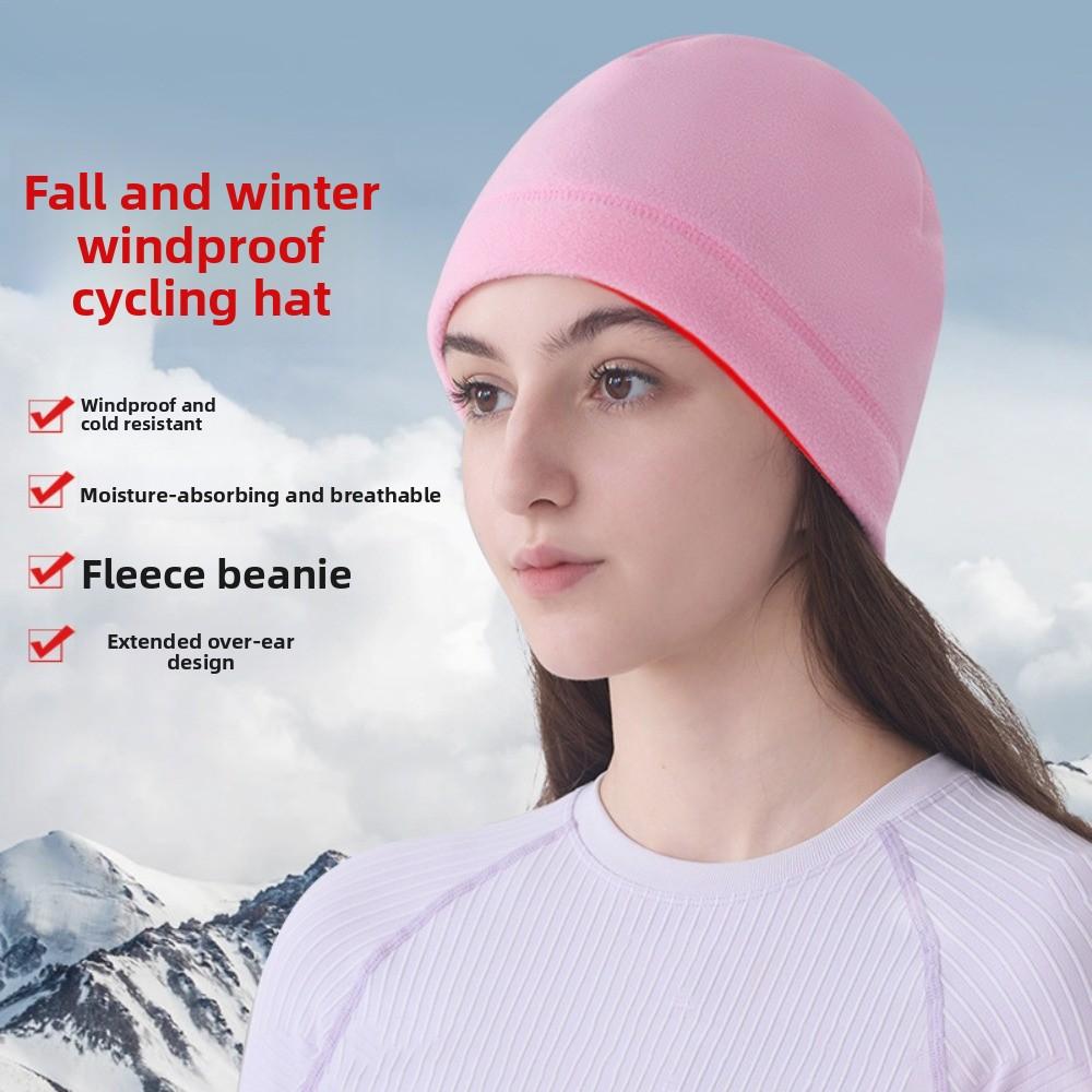 Warmer Winter Running Hats Polar Fleece Outdoor Warm Hat Running Winter Sport Cap Unisex