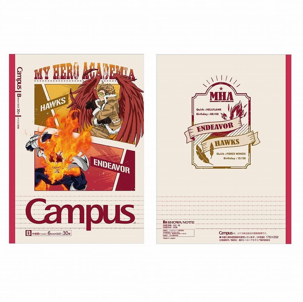 Showa Note My Hero Academia Notebook Campus Notebook B Ruled 119590002 5-Pack