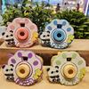 Cartoon Car Kids  Childrens New Cute Projection Camera Keychain Light Up Trinket Creative DIY Assembly For Bag Keychain Pendant Students And Adults