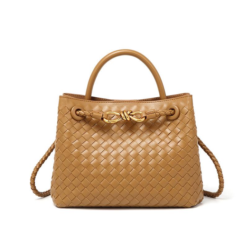 New poplar forest style woven metal rope tote bag women's portable messenger bag