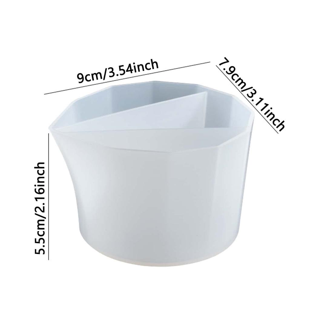 Für ein besseres Leben 1 Stück Transparent DIY Kristallfarbe Tasse Epoxidharz Weiche Silikonform Gemischt Passend Waschbar und Wiederverwendbar