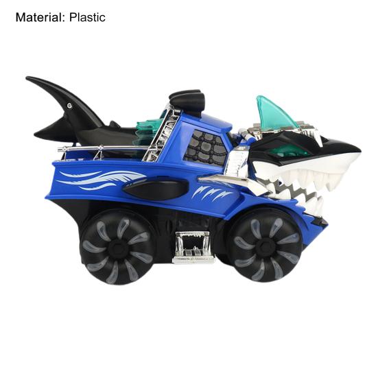 Toy Vehicles Fun Wear-resistant Plastic Electric Shark Engineering Vehicle for Kids
