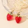 Sweet Strawberry Resin Drop Earrings for Women and Girls, Elegant Bow Stud Earrings and… More