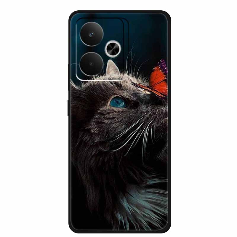 For Realme GT 7T Case 7 T Coque Popular Black Silicone Soft Back Cover Case For Realme GT 7 T Phone Case Cover RealmeGT 7T 7 T