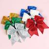 7 Inches Fashion Sparkling Glitter Cheerleading Hair Bow Glitter Grosgrain Ribbon Bows Hair Band Hair Tie For Girls And Women