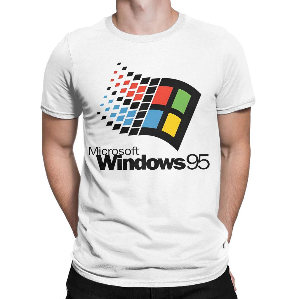 Windows95 Accessories Unisex T Shirts 100% Cotton Tee Graphic Printing Tops T-shirt
