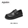 Augustine loafers women's 2025 new autumn thick-soled one-pedal soft-soled flat-soled brown commuter small leather shoes