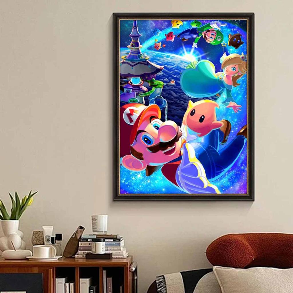 5D DIY Diamond Art Painting Kits for Adults, Cute Anime Characters Full Round Crystal Diamond Kits for Beginner for Home Wall Decorate