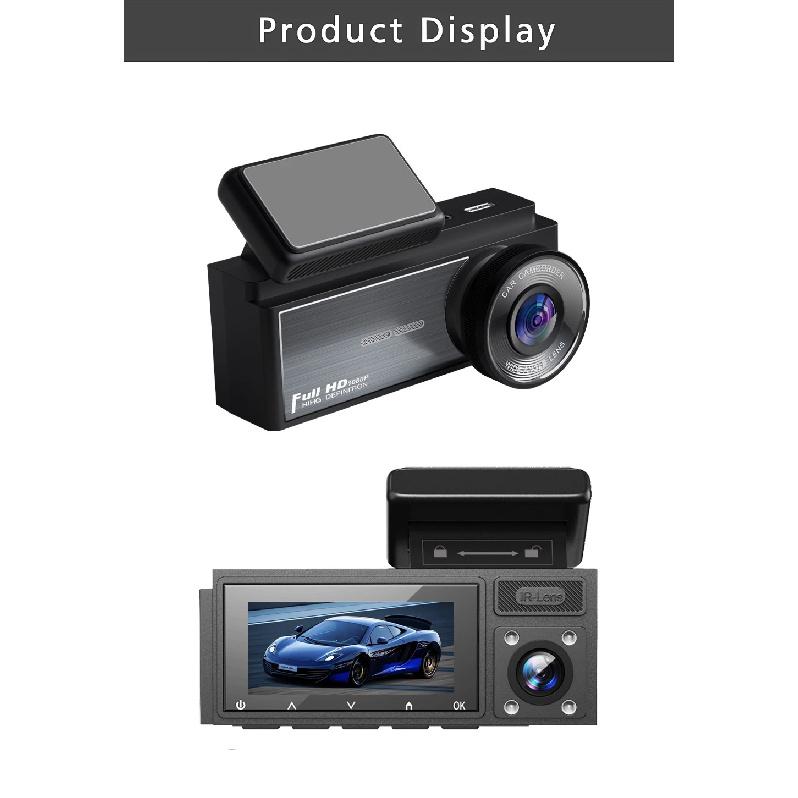 3 Channel Dash Cam HD 1080P Wifi Inside Vehicle Car DVR Three Way Lens Camera DVRs Recorder Video Registrator Dashcam Camcord