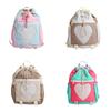 Contrast Colorful Kids Color Backpack Padded Straps Lightweight Travel Bags