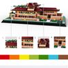 Non-Toxic 1182Pcs World Famous Architecture Chicago Robbin House Usa Building Blocks Models Bricks Assemble Toys Small Particle Toys Gifts