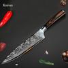 1PC,Damascus Laser Pattern Chef's Knife Bread Knife Stainless Steel Kitchen Knife Cooking Kitchen Knife