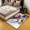 Erosebridal Pink Grey Black Abstract Area Rug 3x5 Geometric Spiral Modern Rug for Bedroom Living Room Abstract Stripe Ombre Fluid Carpet Dec