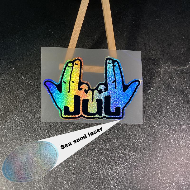 1PC Rock Music JUL Gesture Car Stickers Waterproof Vinyl Decals for Auto Window Bumper Rear Windshield Motorcycle Laptop Decors