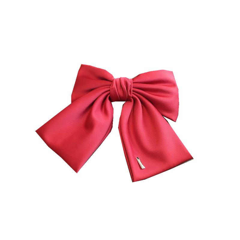 Large Fabric Bow Hair Clip - Korean Fairy Style Ponytail & Top Clip