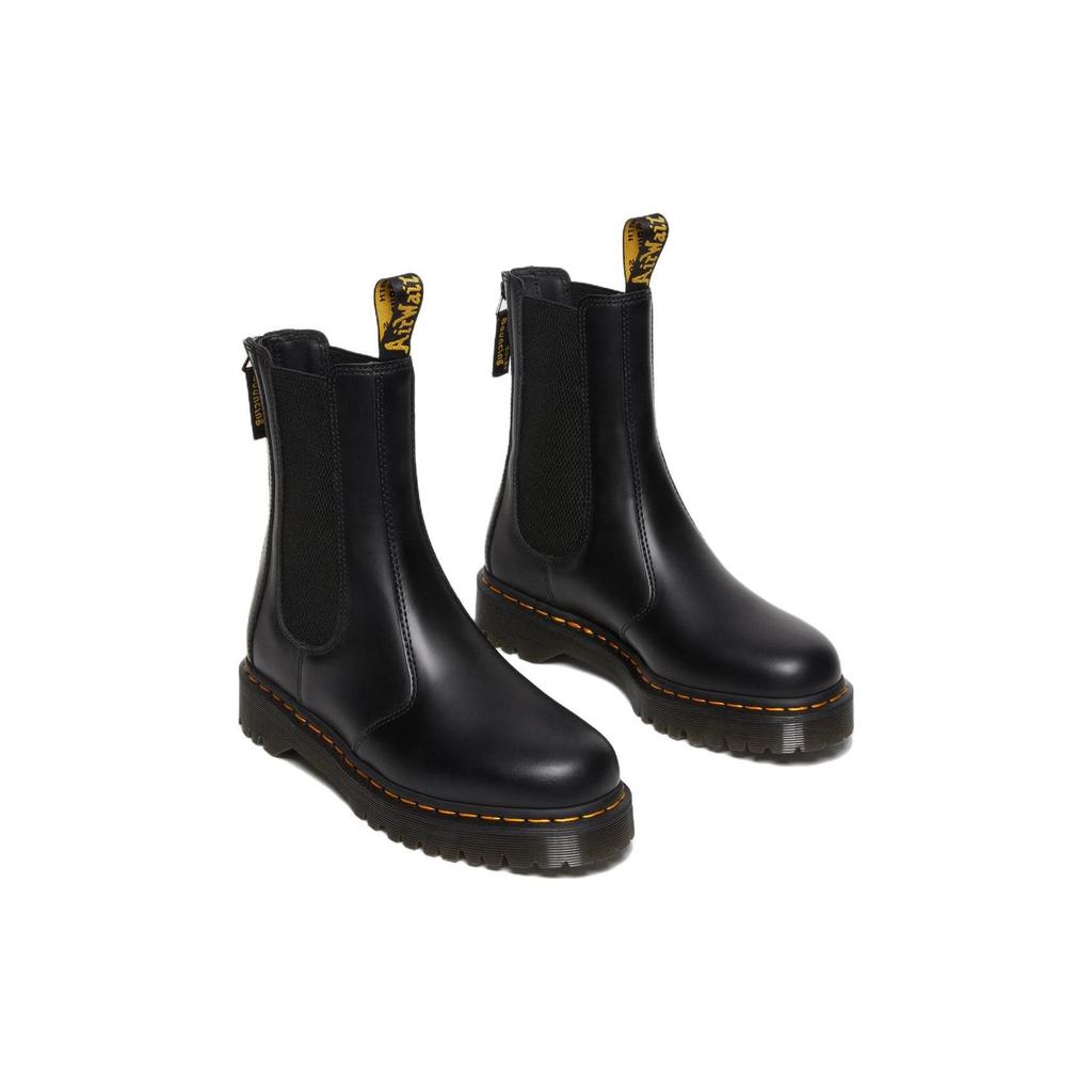 Dr. Martens 1490 Leather Comfortable Simple Warm Short Chelsea Boots Unisex boots Black 27844001