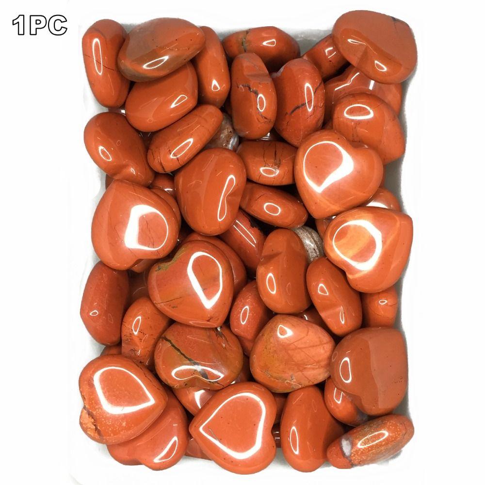 Natural Heart Crystal 2cm Gemstones Pendant Handicraft Heart Healing Stone