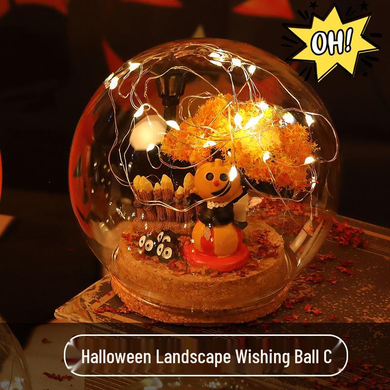 Pumpkin Lantern Halloween Decoration for Kids - Desktop Ornament & Toy