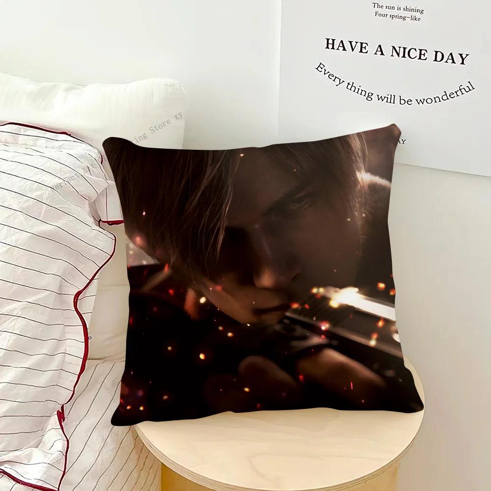 

Resident Evil 4 Наволочка для игры Модная квадратная наволочка Спальня Диван Комната Инс Декор Подушка для отдыха Чехол 40x40 16x16Inch