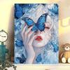Butterfly Girl DIY Oil Painting Kit for Kids - Creative Decorative Art for Bedroom & Living Room