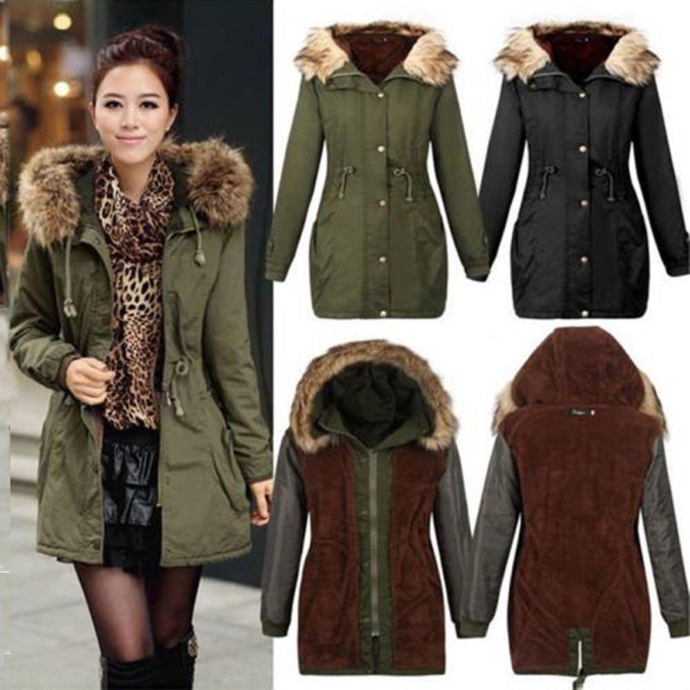 Women's Cotton Padded Winter Down Coat Jacket Thicken And Warm Long Parka For Cold Weather