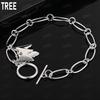 Exquisite 925 Sterling Silver Double Butterfly Side Chain Charming Bracelet Gift Jewelry
