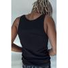 H M sliM Fit Ribbed Sleeveless Top Black