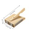 Non-stick Wooden Square Tortilla Presser Manual Dumpling Skin Presser Dough Presser  Baking