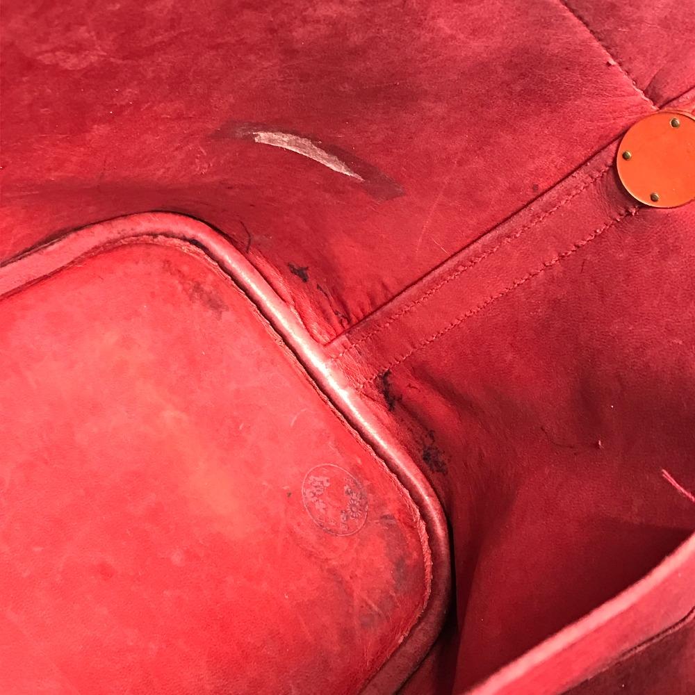 Hermes Crossbody taška Bolide35 2WAY Taška přes rameno Ruční taška Courchevel Red