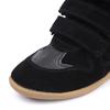 Retro Damen Kurzstiefel mit dicker Sohle Lässige Damen Sneaker mit Höhenvergrößerung High-Top Design Wander-Knöchelstiefel Sportschuhe