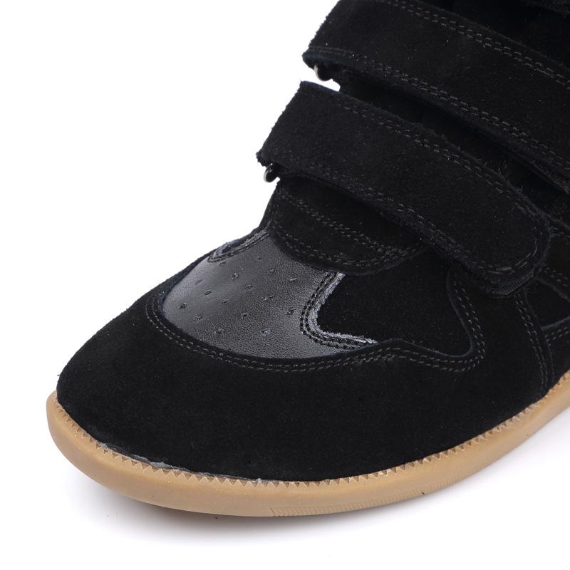 Retro Damen Kurzstiefel mit dicker Sohle Lässige Damen Sneaker mit Höhenvergrößerung High-Top Design Wander-Knöchelstiefel Sportschuhe