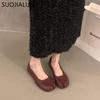 Fashion SUOJIALUN 2024 Autumn Women Flat Shoes Fashion Split Toes Shallow Slip On Ladies Casual Laofer Shoes Soft Flat Outdoor Dress Boa