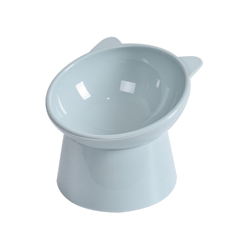 

Миска для кошек и собак, наклоненная на 45 градусов, контейнер для кормления, нескользящее основание, поилка для домашних животных, защитная шея, щенки, котята, посуда синий