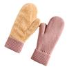 Knit Stretchy Winter Gloves Fleece Lining Snow Gloves High Quality Thermal Gloves  for Women Men