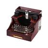 2X Haus Retro Vintage Schreib Maschine Spiel Uhr für Haus Zimmer Büro Mechanische Dekoration Kinder Retro Spiel Uhr