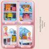 3D Doll House Set with LED Lighting Doll House Assembly Creative Villa House  Kids