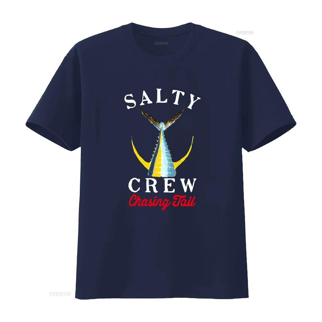 Salty Crew Mens T Shirt Chasing Tail Design with Banana Yellow Tailed Print Medium Size New Arrival vintage Washed Casual