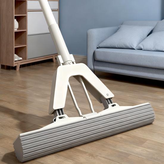 Yousheng Portable Tabletop Home Mop Easy Installation Viscose Cotton Wet Dry Mop with Stainless Steel Handle Cleaning Accessory