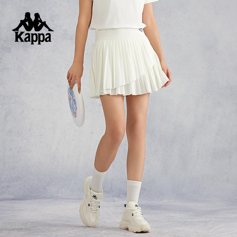 Kappa summer new sports skirt half skirt women's tennis skirt pleated skirt running skirt