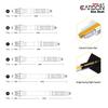 CUESOUL TERO System AK7 Carbon Dart Shaft with Telescopic Slim Set of 3 A/B/C/D/E/F/G/H Built-in Shaft, (CS-AK7+1TXA30)