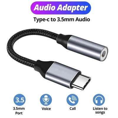 USB C auf 3,5mm Klinkenbuchse Adapter Typ C Aux Audio Dongle für Samsung Galaxy iPad Pro Pixel Schnelle Datensynchronisation Laden