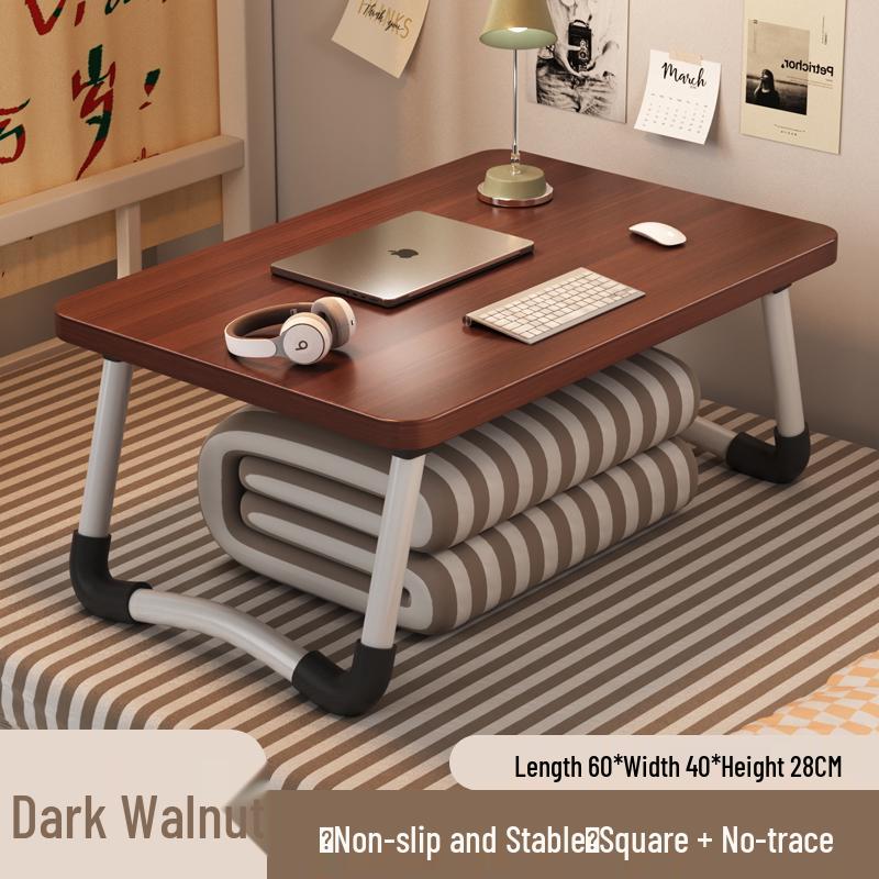 Foldable Laptop Bedside Table - Adjustable Study Desk for Bedroom or Bay Window